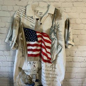 Guide Gear USA Patriotic Men's Polo Shirt Size Large